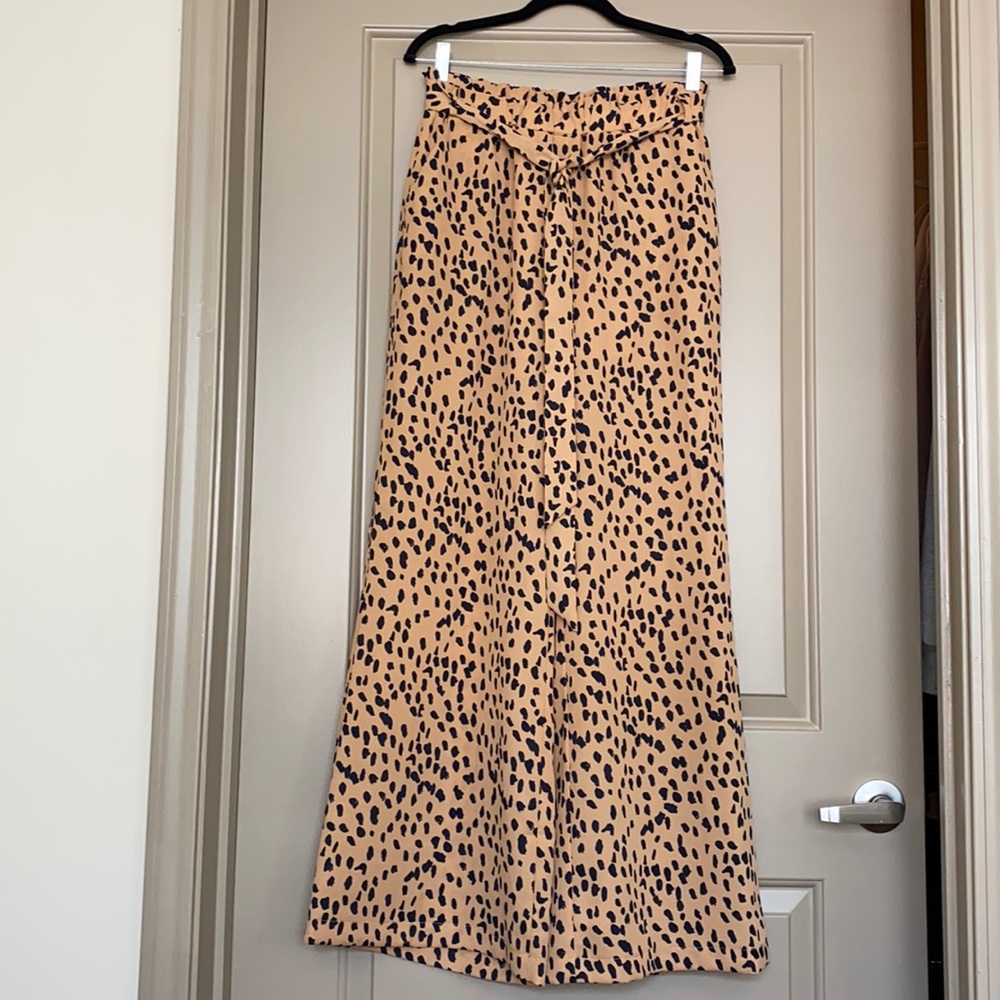 Leopard double lined pants